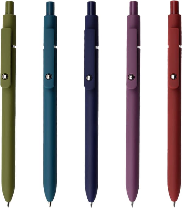 Gelpenne - 0,5 mm sort blæk - 5 stk.