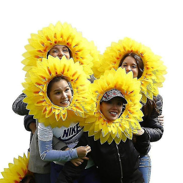 Solsikkehodeplagg Morsomme Ytelsesrekvisitter Lue Fest Spill 45cm