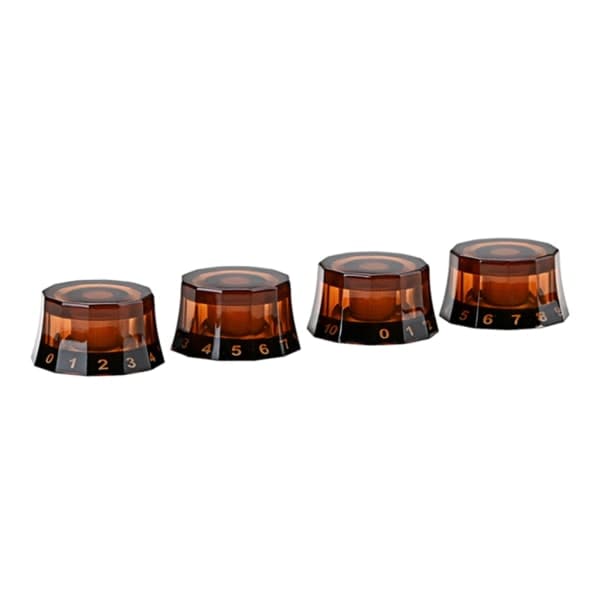 4 st elektrisk gitarr topphatt knoppar hastighetsvolym ton AMP-effektpedal kontrollknoppar gitarr potentiometer kontrollknoppar