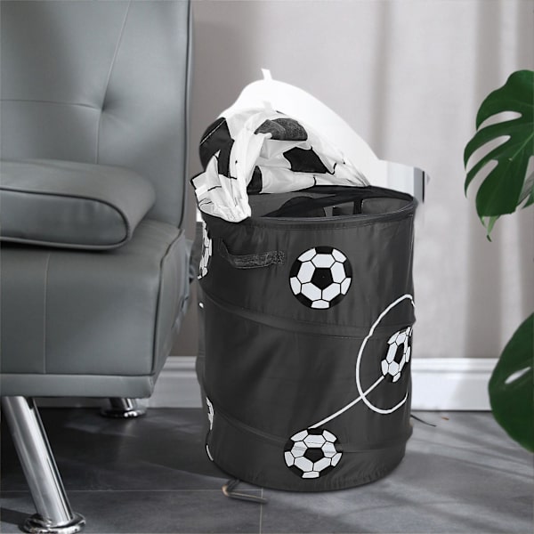 Fodbold Model Sammenklappelig Vasketøjskurv Opbevaringsbeholdere Opbevaringsbeholder Polyester Klud Legetøj