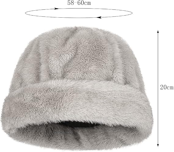 Dame Vinter Fluffy Moderigtig Hue