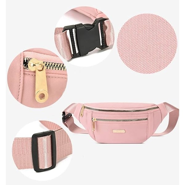 Midjeväsk Fanny Pack för Män Kvinnor Mode Festival Resa Midjeväsk Lätt Justerbar Midjeväsk för Löpning Promenader Vandring Jogging Blue