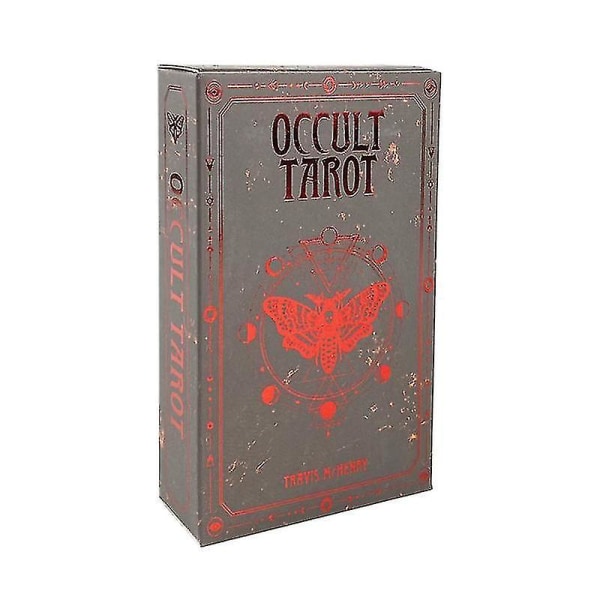 Okkult Tarot Divinasjonssett Kortstokk Orakelkort Familiefest Spill Brettspill Salomonske Gamle Magiske Grimoire 78stk Tt66