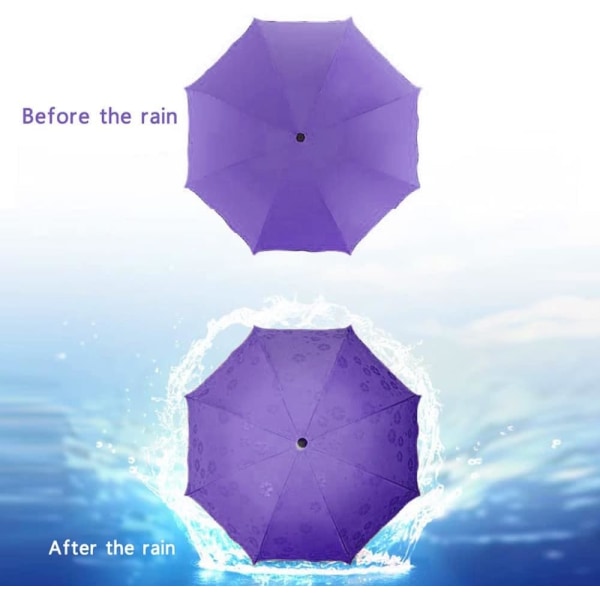 Taktisk thermal ryggsäck Rese Parasoll Vikbar Regn Vindtät Paraply Vikbar Anti Sol/Regn Paraply Regn Kvinna Regnrock
