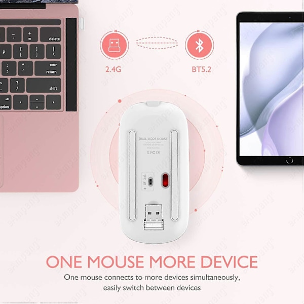 5.2 BT Trådlös Mus för Apple iPad 10.2 2019 9.7 2018 5:e 6:e 7:e 8:e 9:e Generationen Air 2 3 4 5 10.5 Pro 11 12.9 mini 6 5 Gray