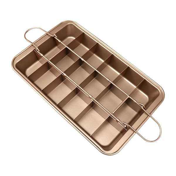 Mini brødform i karbonstål 6/18 hulrom Brownie Bakeform Non-stick Firkantet Bakeform for ovnsbaking Lett å ta ut av formen