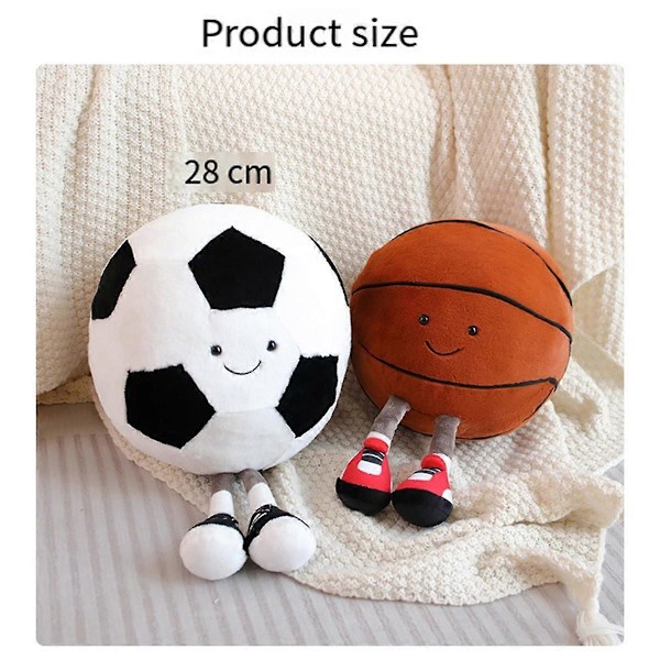 Plushdocka med fötter, plyschleksaker, kort med kärlek, plyschkudde, rolig form, plyschdocka, kudde, hemdekoration, fotboll