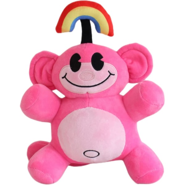 13-tommer regnbue abe plys plys bamse dukke legetøj, børns fødselsdagsfest ferie foretrukne gave, fødselsdag (pink)