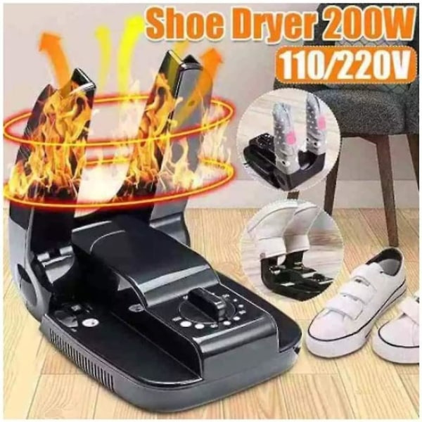 Sähkökengät saappaiden kuivausrumpu Taitettavat paahtokengät ajastintoiminnolla 200w Bake Shoe Device kenkien hajunpoistaja