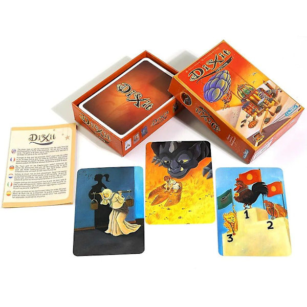 Dixit ja Dixit -laajennussarja pöytäkorttipeli - kaikki englanniksi - Dixit Odyssey
