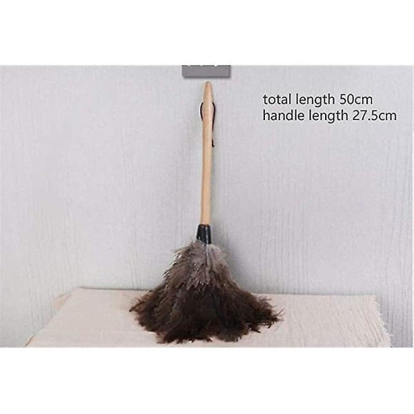 Feather Duster til hjemmet og kontoret - Naturlig strudsfjer, 32cm