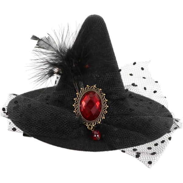 Halloween hårtillbehör hattar hårspännen hårklämma hårnål bal Halloween hårnål häxhatt hårband Halloween hatt