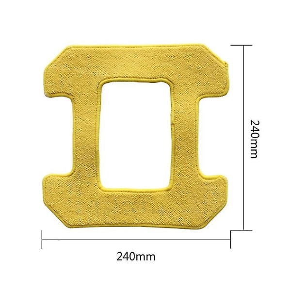 10 stk. Rubbing Mop Pads Kompatibel med Hobot 298 Vindusvask Robot