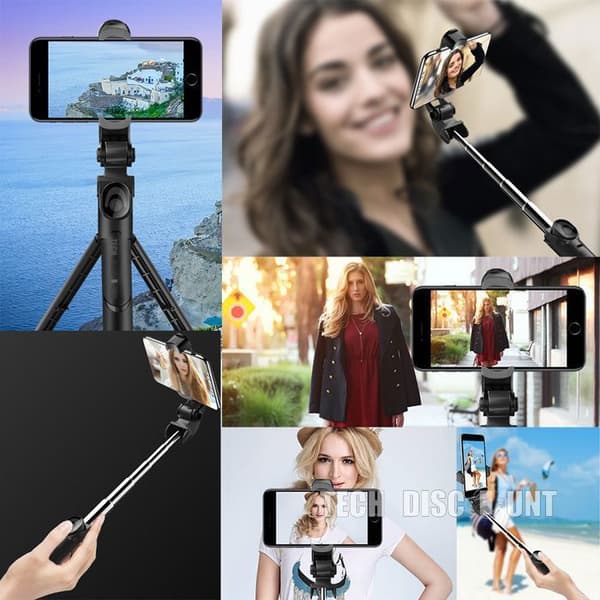 TD® Infällbart och Portabelt Bluetooth Selfie Stick Stativ