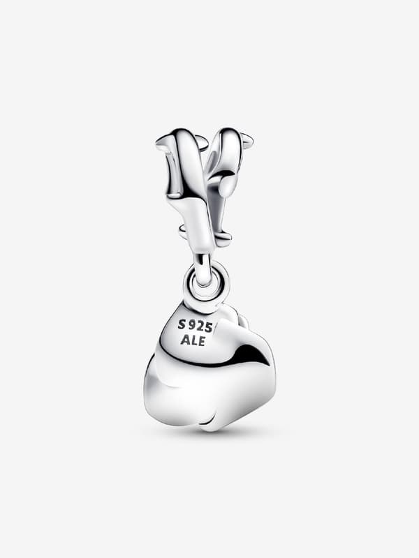 Rose in Bloom Dangle Charm - Sterlingsølv
