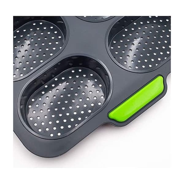 Brødbakeform - Bakeform for 8 rundstykker - Silikon - Non-stick belegg