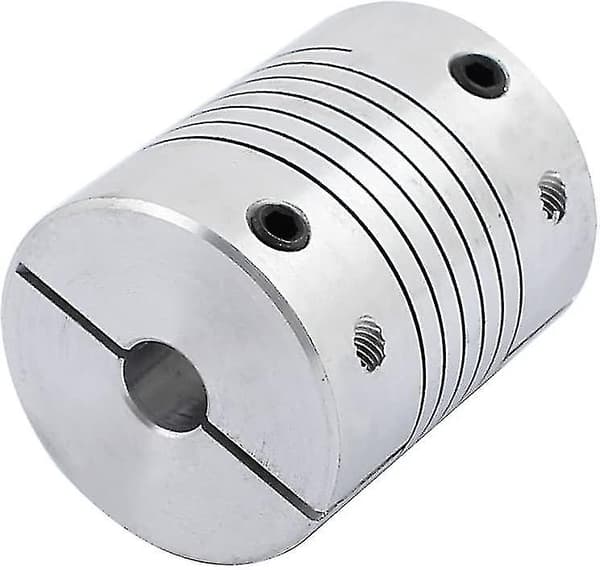 8 mm til 10 mm akselkobling 19 mm længde 25 mm diameter stepmotorkobling aluminiumslegering samlingsstik til 3D-printer CNC-maskine DIY-encoder