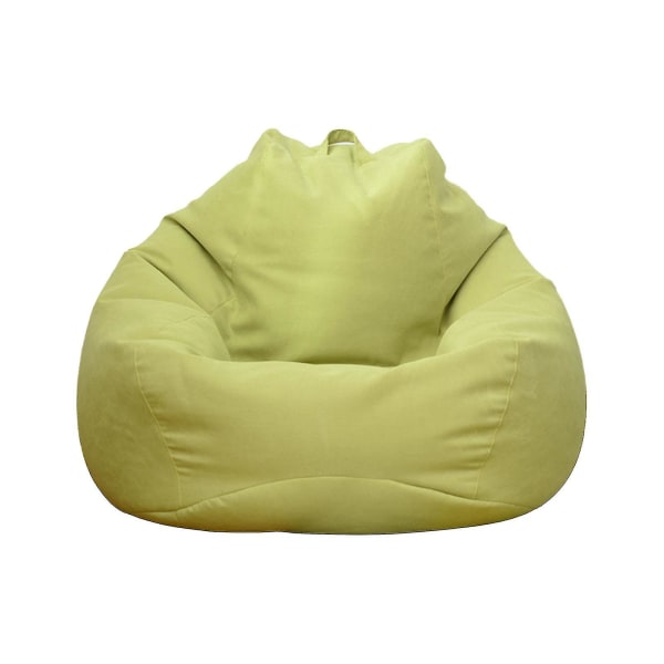 Säkkituolit sohvan cover, sisätilojen laiska lepotuoli aikuisille Kidsno täyttö - Yellow - 80 x 90cm