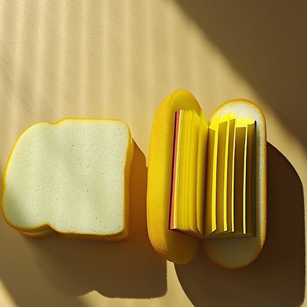 Burger Sandwichs Dagbok Notisblokk Tykt Papir Lyse Farger Selvklebende Notater for DIY Håndverk Large Sandwich