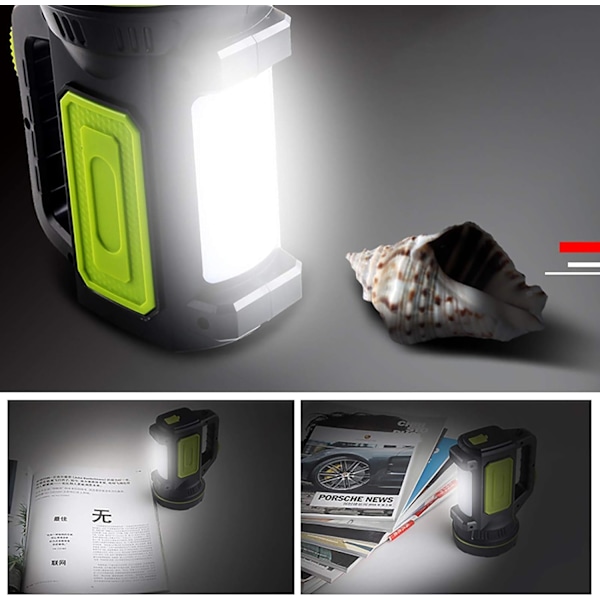 LED Super Lysstærk Genopladelig Lommelygte - 2 Tilstande LED Søgelys 1200mAh Håndlygte Bærbar LED Søgelys Lanterne Udendørs Nødsituation