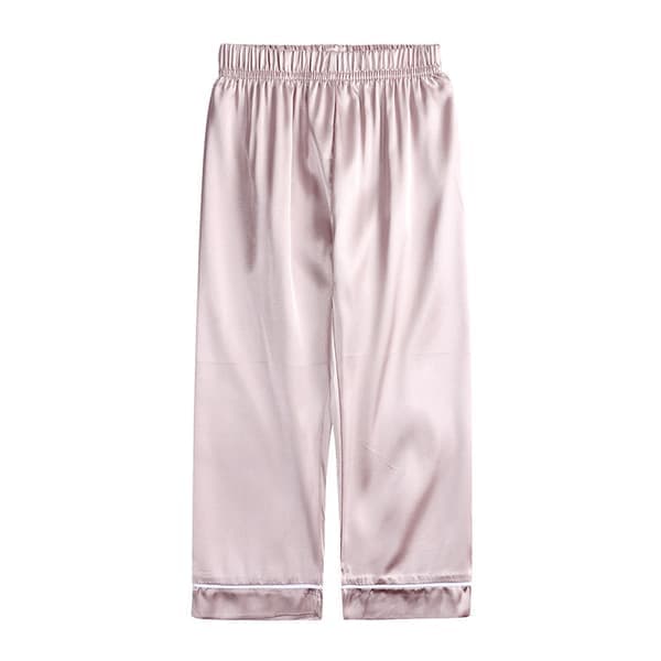 Pyjamas i satin, kortärmad, barnsovkläder aprikos apricot 100