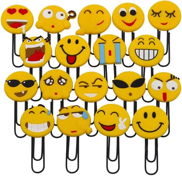 Nyhed Emoticon Bogmærke (Tilfældige 10 STK)