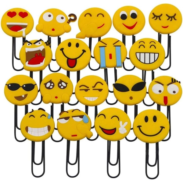 Sjove Emoji Bogmærker (Tilfældig 10 stk.)