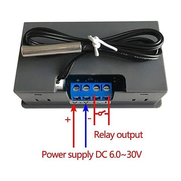 6-30V Digital Temperaturregulator LCD-display Termostat Kontrolmodul Præcisionskøling Varmepanel