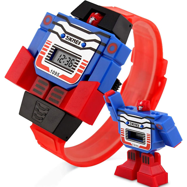 Barn Transformer Klocka Robot Transformers Leksaker Digital Klocka, Pojkar Seriefigur Hjälte Fantastiska Klockor, Flickor Elektronisk Inlärningspresenter