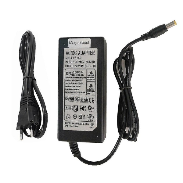12v 4a 5.0mm med pin AC-adapter oplader til Korg Ka310 Ka320 X50 Sp170 Sp170s Ad-12a 180 Mr-1000 Ek50 digitalt klaver keyboard