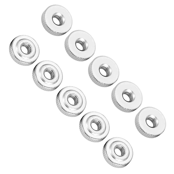 10 kpl knurled-mutteria, pyöreitä knurled-muttereita, Gb807 M8 hiiliteräskahvamutteri knurled-mutterit (m8)