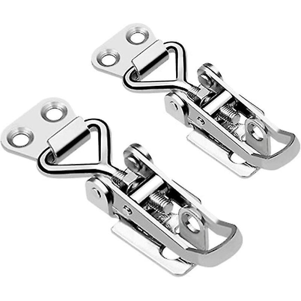 Rostfria Spännlås, 2 st Metall Spännlås, Hävstängning, Rostfri, Stark Fixering, Spännlåsklämma, För Fixering Och Klämning Av Skåp