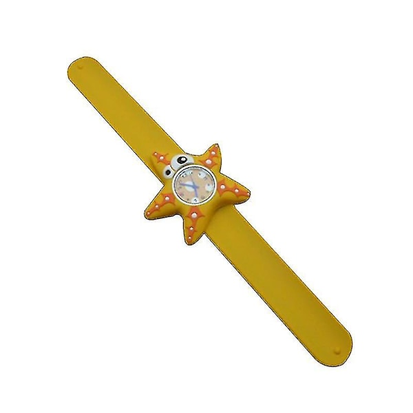 Children Slap Watch Cartoon Funny Kids Quartz Watch Slap Wristwatch Toys For Students Kids (star)