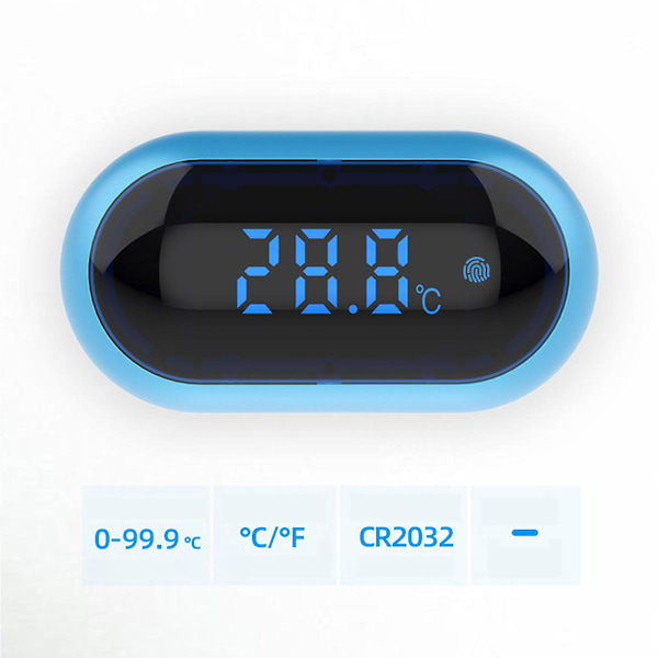 Kryc-akvariumtermometer - LCD digital akvariumtermometer, terrariumled digital display med høy nøyaktighet temperaturmåling
