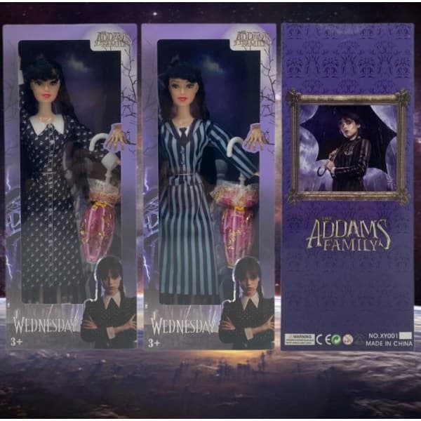 Plush Wednesday Adams Dukker for Barn -