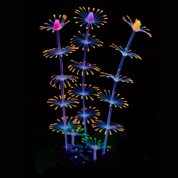 Strip Coral Plant Ornament Glowing Effect Silicone Artificial Decoration