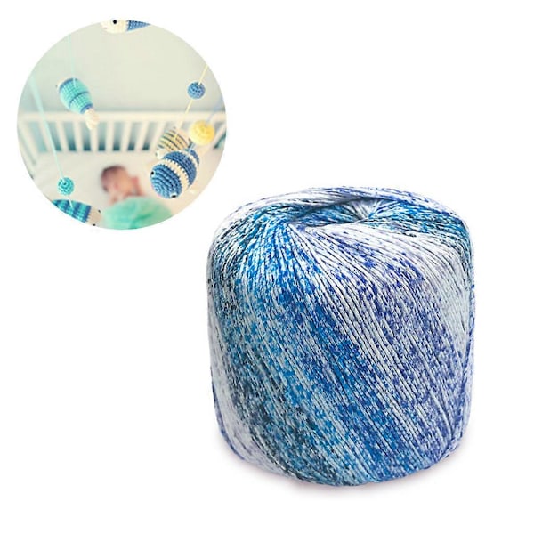 40g/Kerä 8 Säikeinen Kirkas Sateenkaarenvärinen Puuvillainen Pitsilanka DIY Käsin Neulomiseen Virkkauslanka Huiviin Kaulaliinaan Villapaitaan Lavender