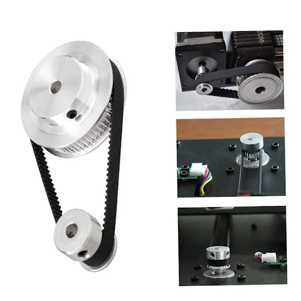 2set 2gt synkronhjul 20 60 tänder borr aluminium timing remskiva Gt2 timing remskiva system