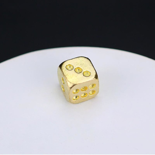 2cm ren kobber terning gave kreativ farve Mahjong sving metal håndlavet messing kvæg hånd legetøj lille håndtag stykke