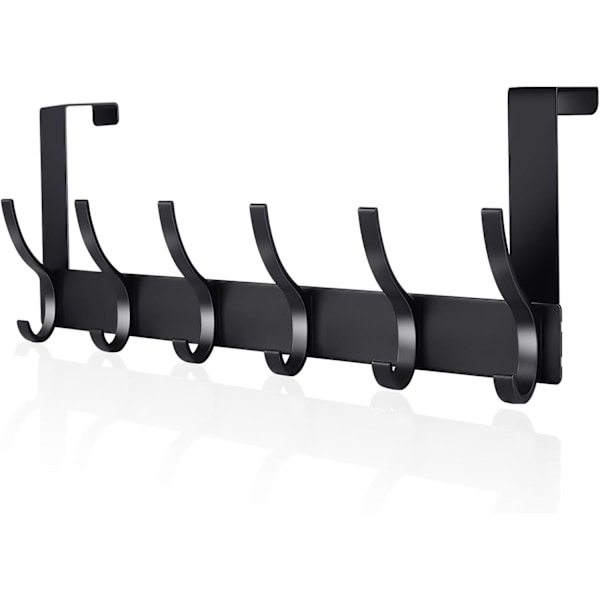 Over Door Hanger, 6 Hooks Over The Door Hooks, Bearing Weight 20kg Over Door Hook Rack Over