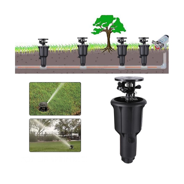 1/2 tum 3/4 tum integrerad sprinkler med högt vattentryck 360 graders roterande bevattning pop-up sprayhuvud sprinkler