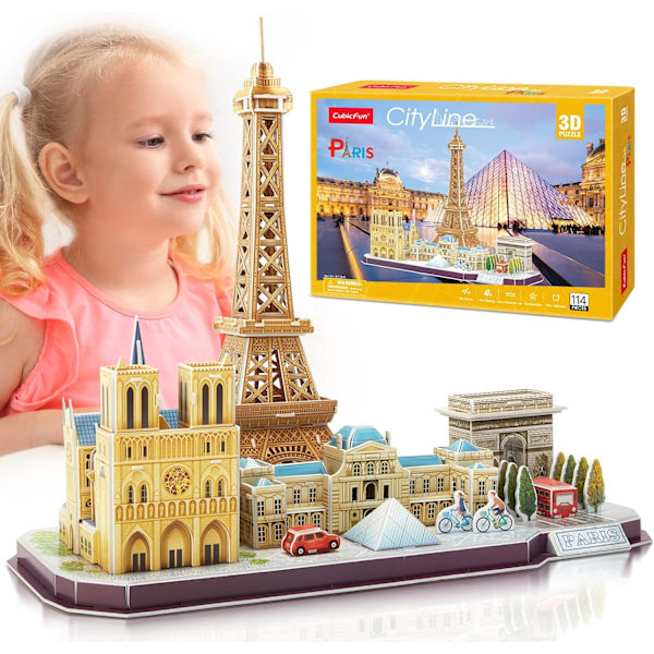 3D-palapelit, Pariisin kaupunkikuvan rakennusmallisarjat, 114 osaa