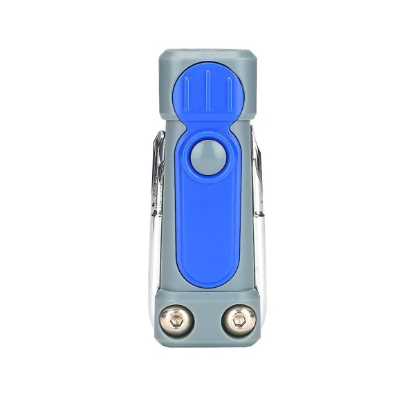 Skruvmejsel Multifunktionell LED Ficklampa Combo Tool Home Set Skruvmejselverktyg (blå)