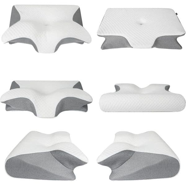 Ortopedisk Nackkudde Memory Foam Sovkudde för Nack- och Ryggsmärta gray