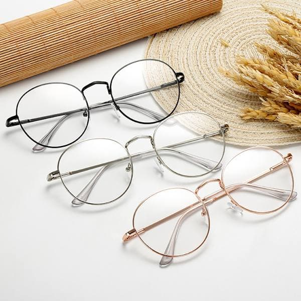 Glatt nærsynt lesebrille (-1.0 til -6.0) Sølv -5.0 silver -5.0