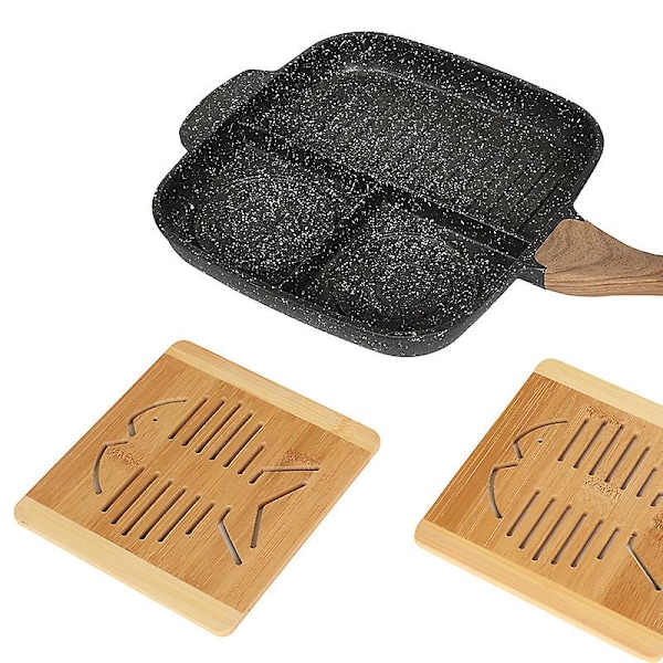 4 st Hushållsunderlägg Grytunderlägg och Ställ Fiskformad Ihålig Bordstablett Bakmattor
