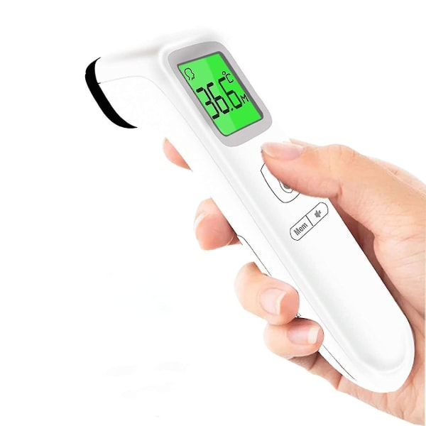 2023-termometer, ingen kontakt infrarød pannetermometer, Profesjonelt digitalt termometer med LCD-skjerm, feberindikasjon, medisinsk termometer Fo