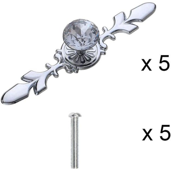 5 kappaletta timantti ovenkahvaa timantti kaapin kahva vintage kaapin kahva laatikon kahvalla laatikon kahva ruuvitarvikkeella, 170mm