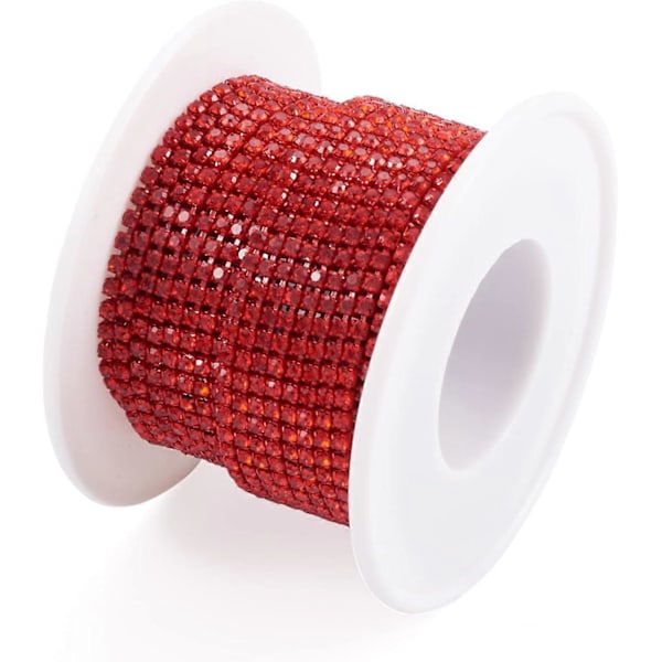 Kristall Strass Koppkedjor 2mm Trimnings Klo Kedja Mässing Strass Kedjor för Bröllopsmaterial DIY Sömnad Hantverk Smyckestillverkning