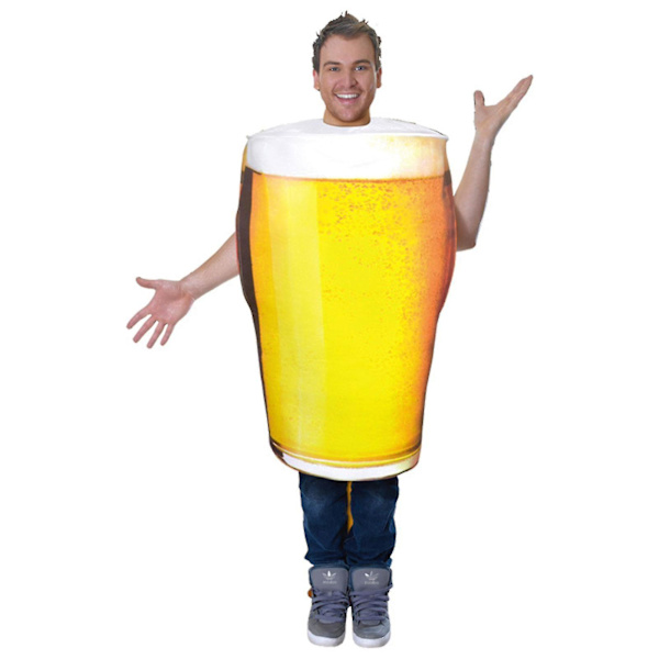 Vuxen ölsedel kostymer för rolig mat kostym Oktoberfest onesie kostymer för män